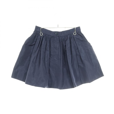 ミュウ ミュウ Miu Miu フレア スカート 衣料品 ボトムス ポリエステル レディース ネイビー系 【中古】