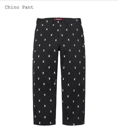 Supreme Chino Pant "Black Playboy"