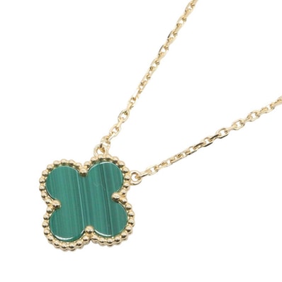 ヴァンクリーフ&アーペル Van Cleef & Arpels ヴィンテージアルハンブラ マラカイト ネックレス ネックレス ジュエリー K18(イエローゴールド) マラカイト レディース ゴールド系 / グリーン系 VCARO9VA00