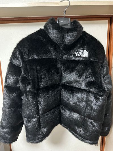 Supreme x The North Face Faux Fur Nuptse Jacket "Black"
