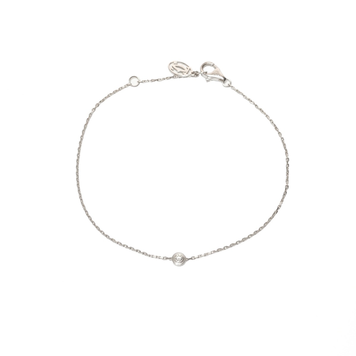 カルティエ CARTIER ダムール ブレスレット PGI Au750 ホワイトゴールド ブレスレット【中古】