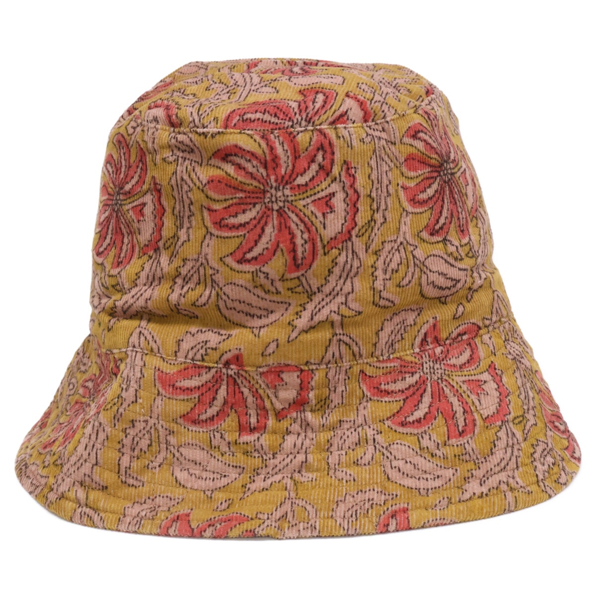 エンジニアードガーメンツ 【新品同様】QT235 Bucket Hat-Floral Printed Corduroy フローラル ペイント コーデュロイ バケットハット M