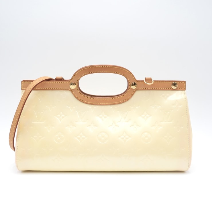 LOUIS VUITTON(ルイ・ヴィトン)ロクスバリー・ドライブ ヴィンテージ ハンドバッグ ショルダーバッグ モノグラム・ヴェルニ ペルル ゴールド金具 レディース【中古】