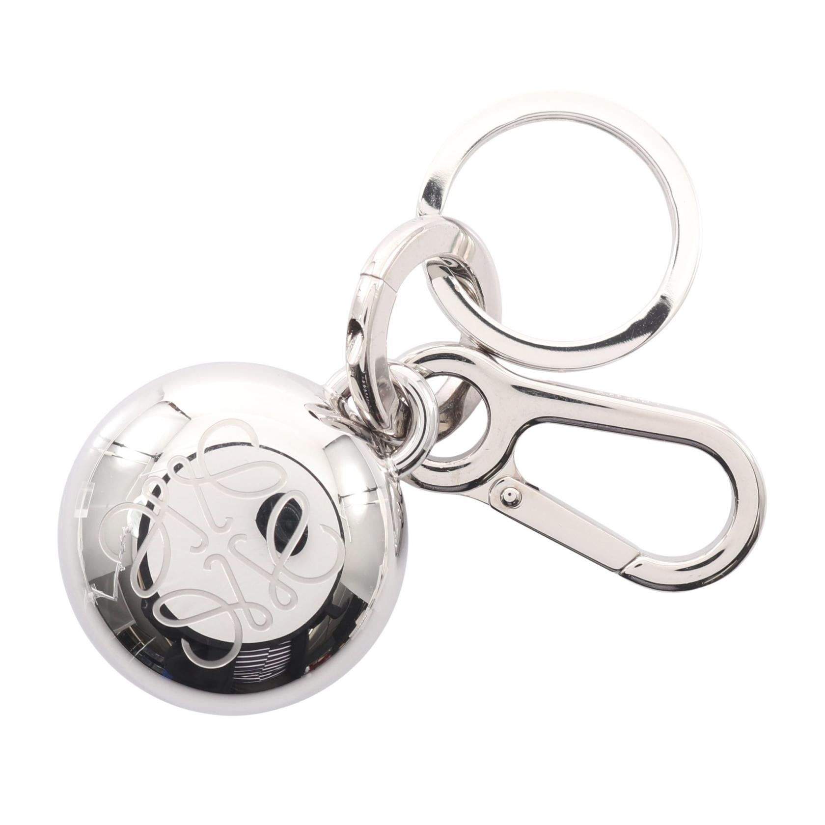 ロエベ LOEWE PEBBLE ペブル アナグラム キーリング ボトルオープナー キーホルダー アクセサリー メタル レディース シルバー系 C621231X079230 【新品】