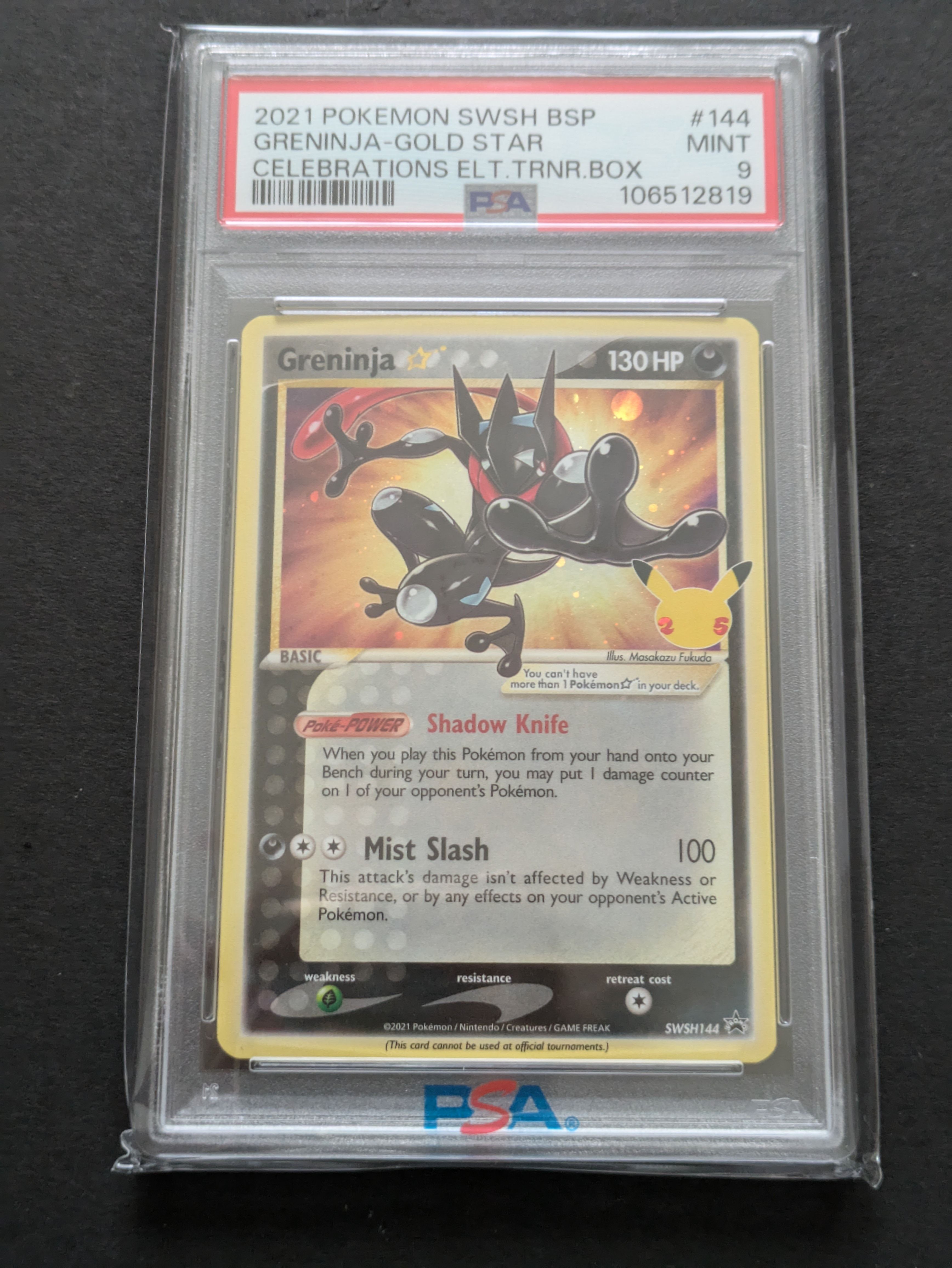 PSA9】ゲッコウガ☆ P [SWSH144]【英語版】(ソード&シールド