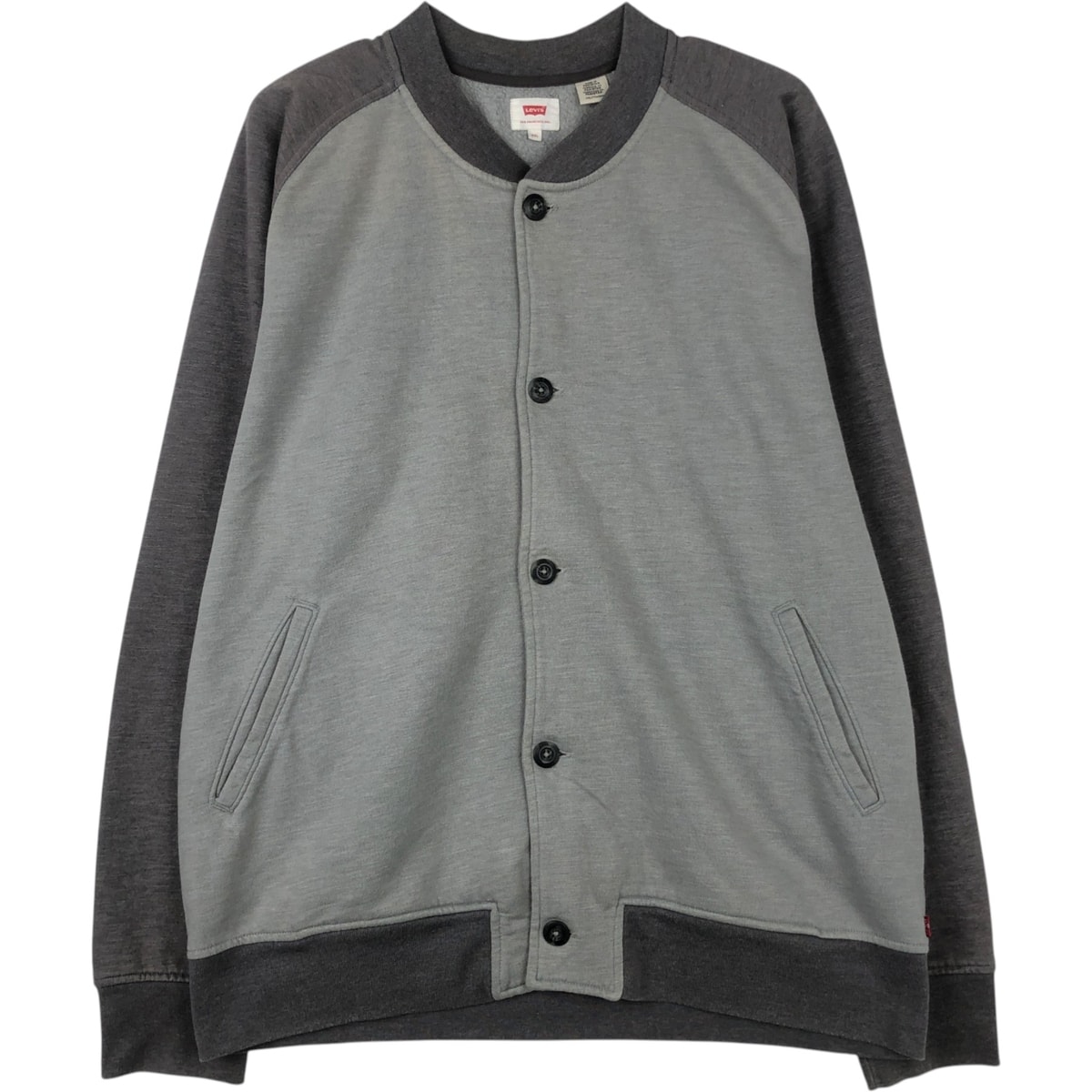 古着 リーバイス Levi's フルボタン ツートン スウェットシャツ トレーナー メンズXXL相当/eaa619894