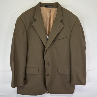 古着 チャップスラルフローレン CHAPS RALPHLAUREN テーラードジャケット ブレザー スーツ ウール 42R ブラウン系 メンズ