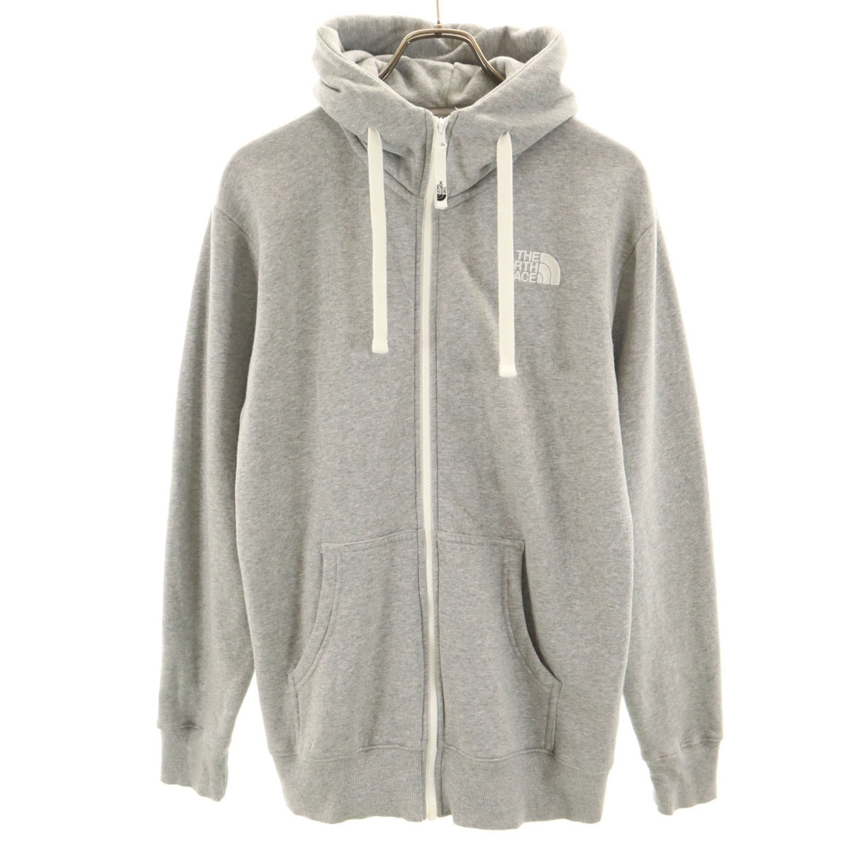 THE NORTH FACE ノースフェイス 長袖 リアビュー スウェット ジップパーカー M グレー NT11530 アウトドア 裏起毛