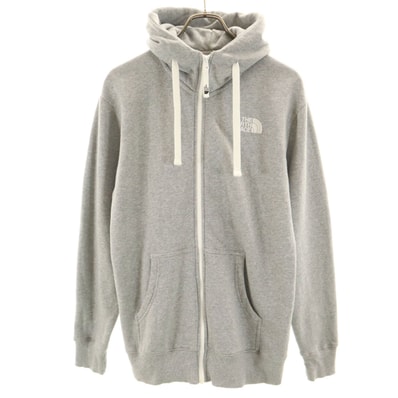 THE NORTH FACE ノースフェイス 長袖 リアビュー スウェット ジップパーカー M グレー NT11530 アウトドア 裏起毛