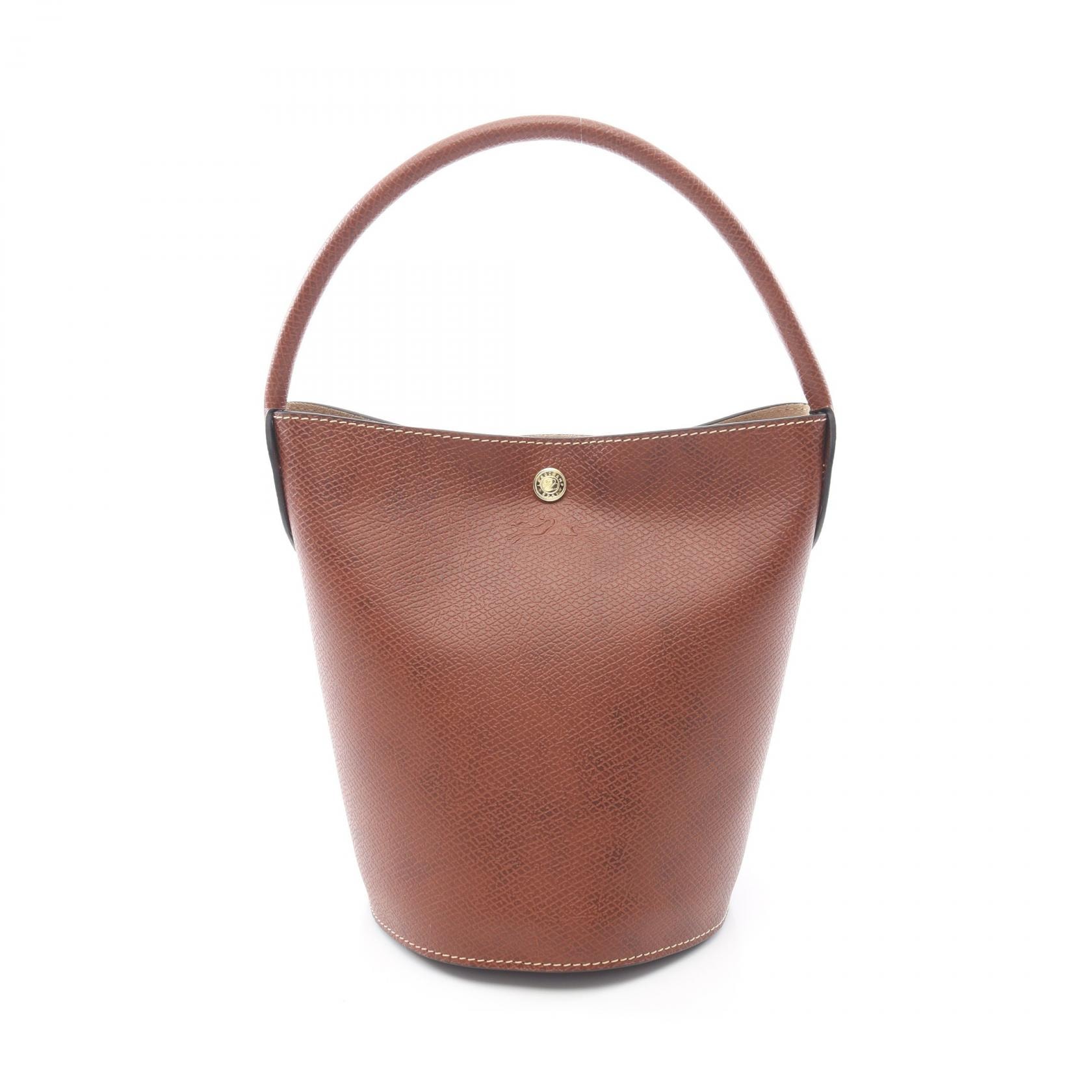 ロンシャン Longchamp EPURE S バケットバッグ ハンドバッグ バッグ レザー レディース ブラウン系 10161HYZ035 【新品】