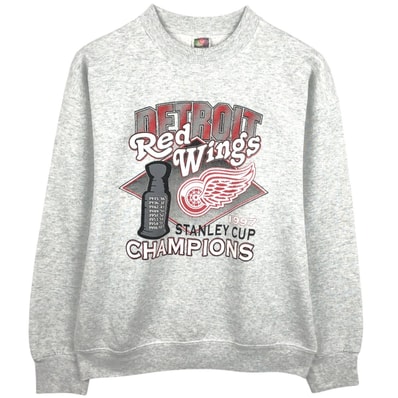 古着 90年代 フルーツオブザルーム FRUIT OF THE LOOM NHL DETROIT RED WINGS デトロイトレッドウィングス プリントスウェットシャツ トレーナー メンズL相当 ヴィンテージ/eaa671887