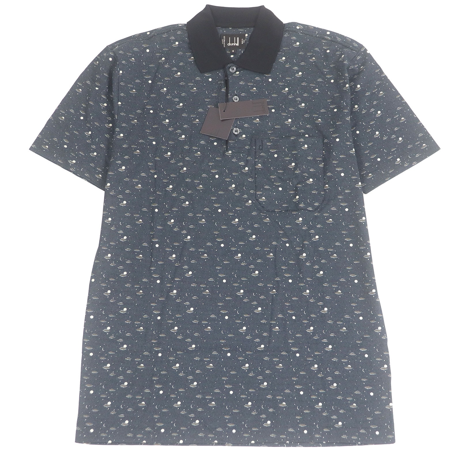 未使用品 ダンヒル
 半袖ポロシャツ ネイビー メンズ S