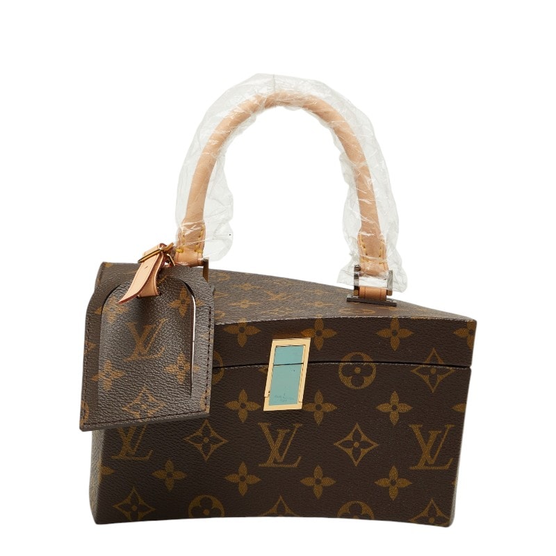 ルイ ヴィトン ツイステッドボックス ショルダーバッグ ブラウン PVC レザー レディース LOUIS VUITTON 【中古】