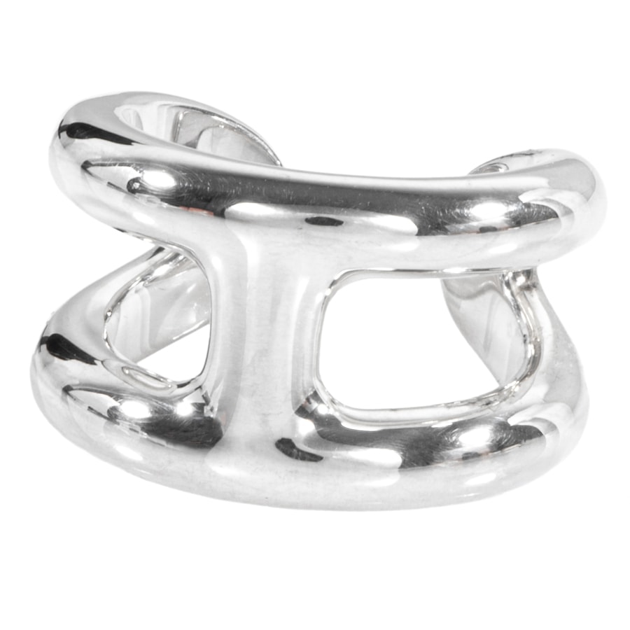 HERMES エルメス オスモズPM リング・指輪 11号 シルバー【中古】