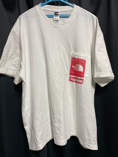 Supreme x The North Face Printed Pocket Tee "White"
