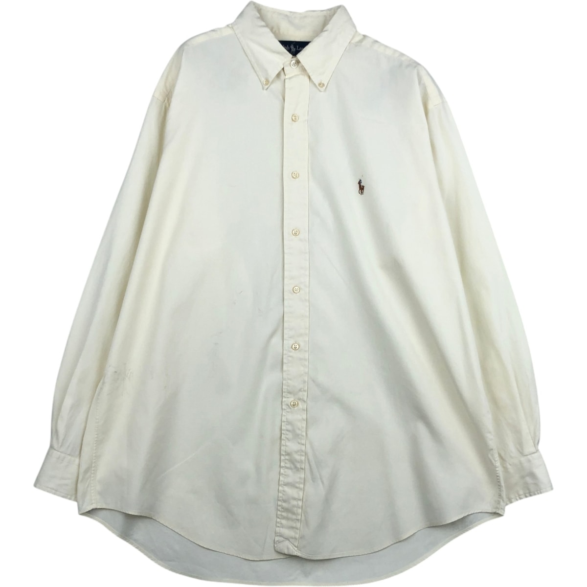 古着 ラルフローレン Ralph Lauren YARMOUTH 長袖 ボタンダウンシャツ メンズL相当/eaa628575