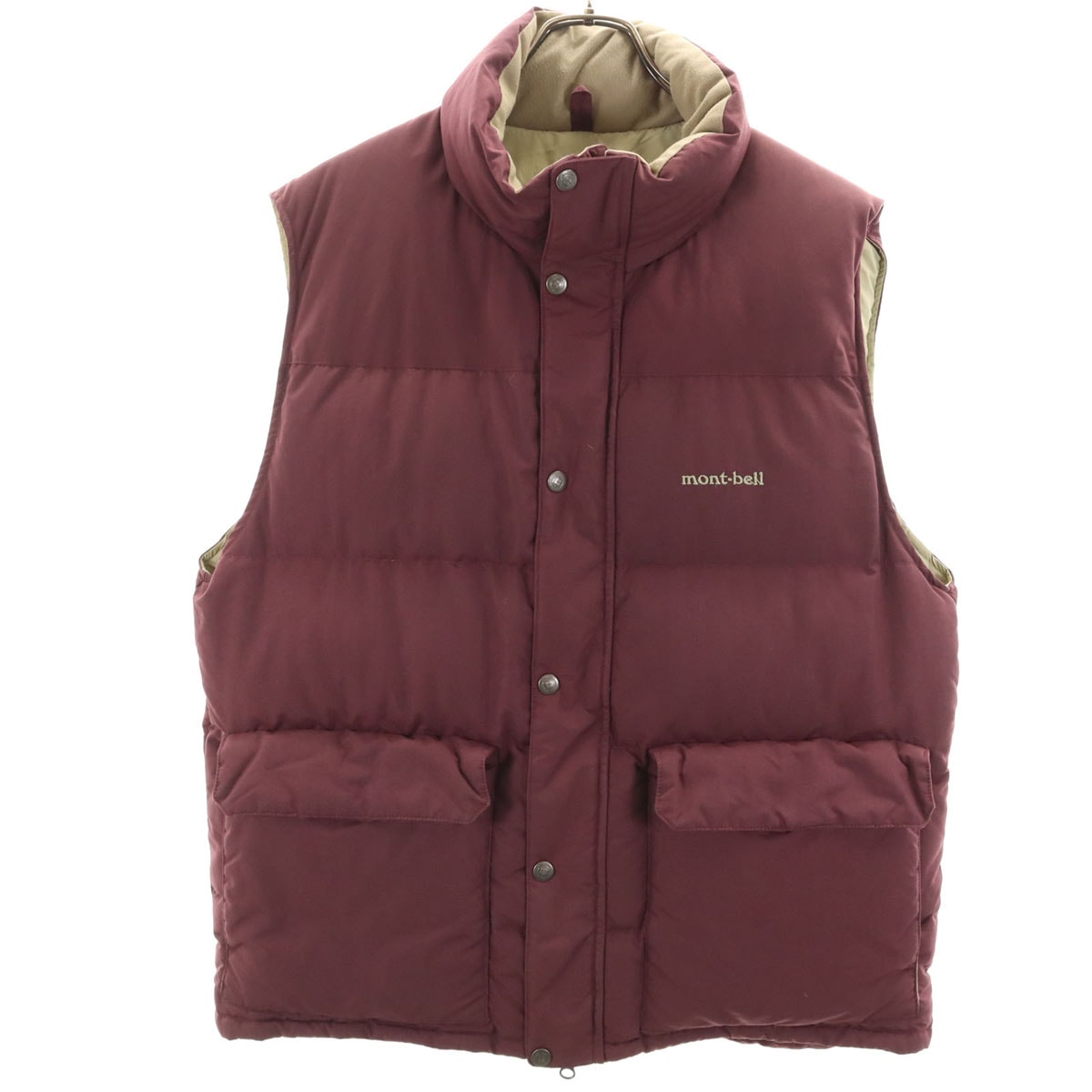mont-bell モンベル ダウンベスト L バーガンディ モンベル