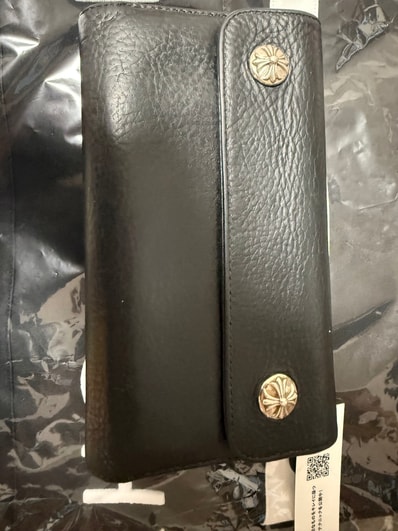 Chrome Hearts Wave Wallet Leather "Black"