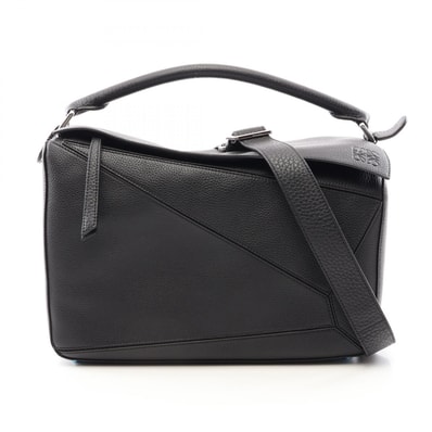 ロエベ LOEWE パズルバッグ ラージ 2WAY ハンドバッグ バッグ レザー メンズ ブラック系 B510PNLX031100 【新品】