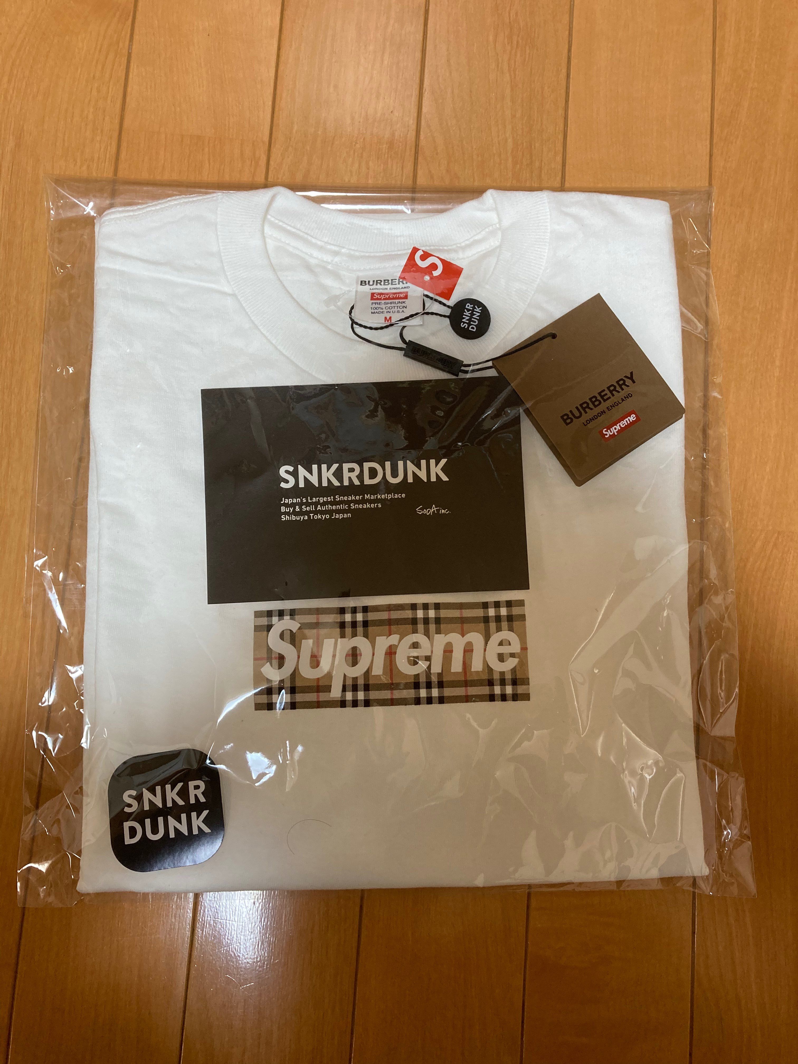 Supreme / Burberry Box Logo Tee "White"