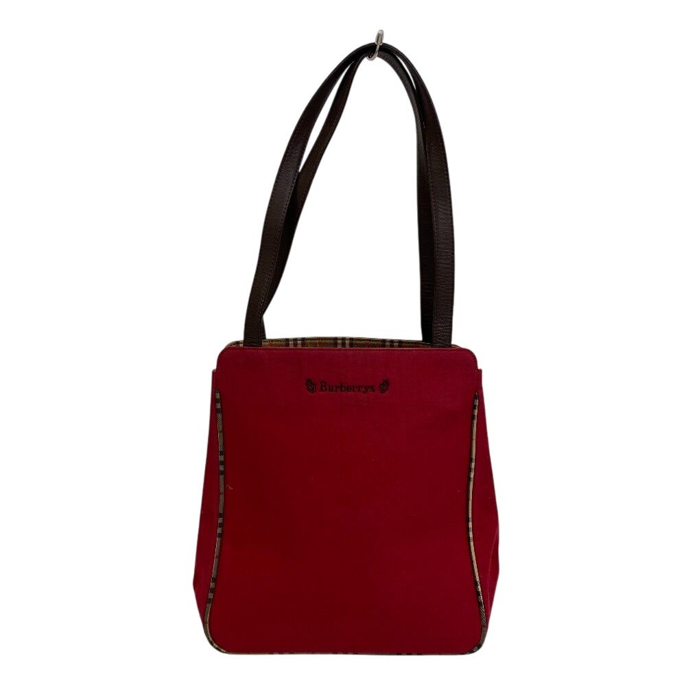 バーバリー BURBERRY トートバッグ ショルダートートバッグ チェック レッド