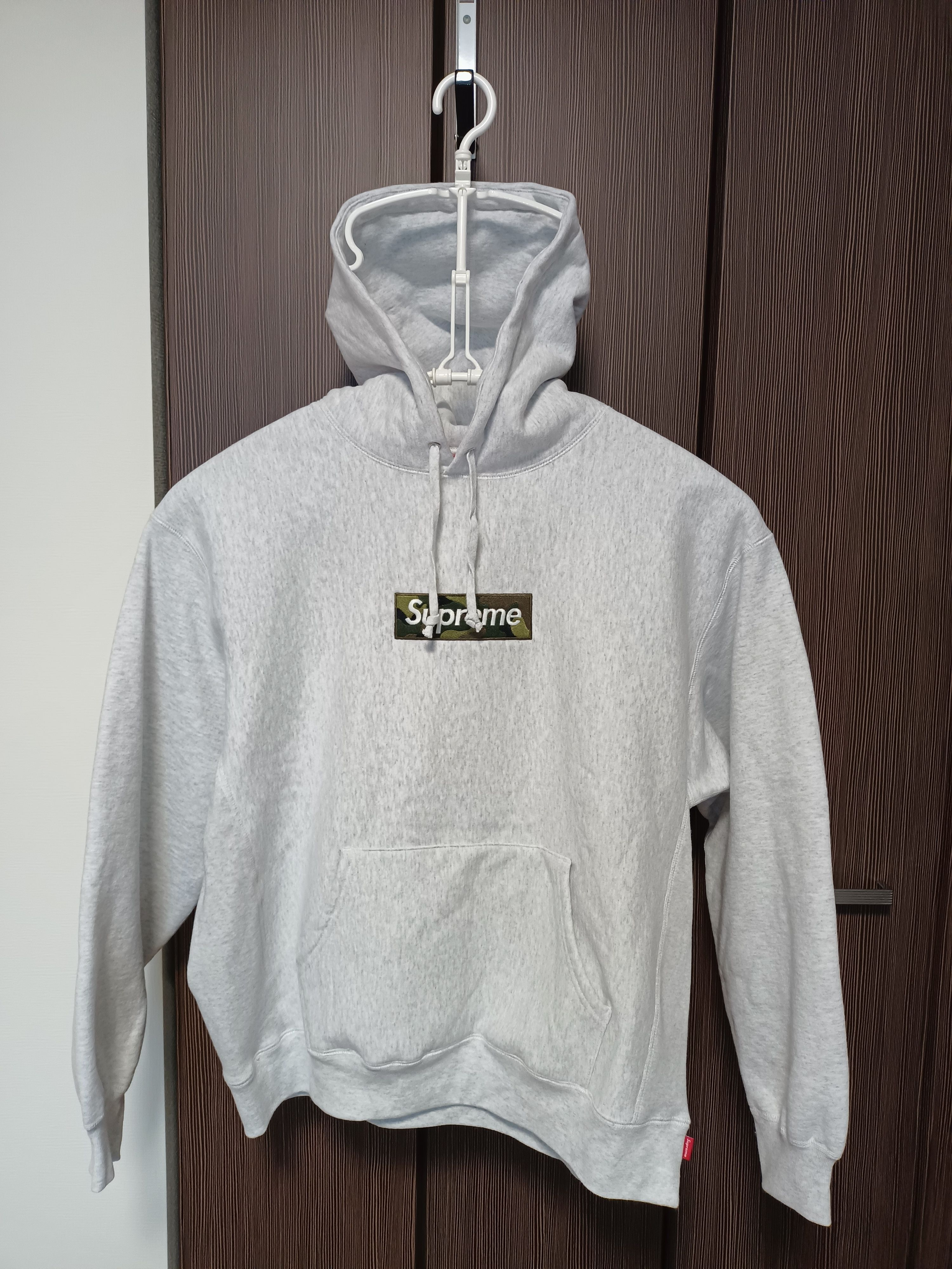 Supreme Box Logo Hooded Sweatshirt "Ash Grey" (23FW)