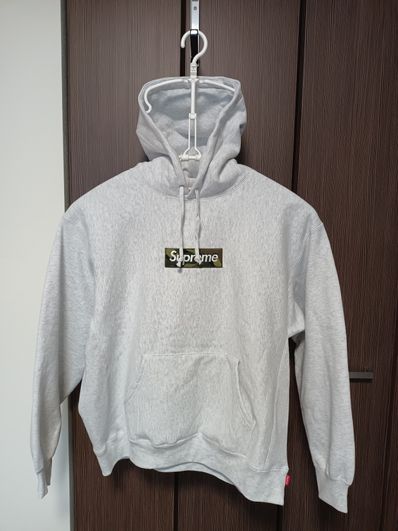 Supreme Box Logo Hooded Sweatshirt "Ash Grey" (23FW)