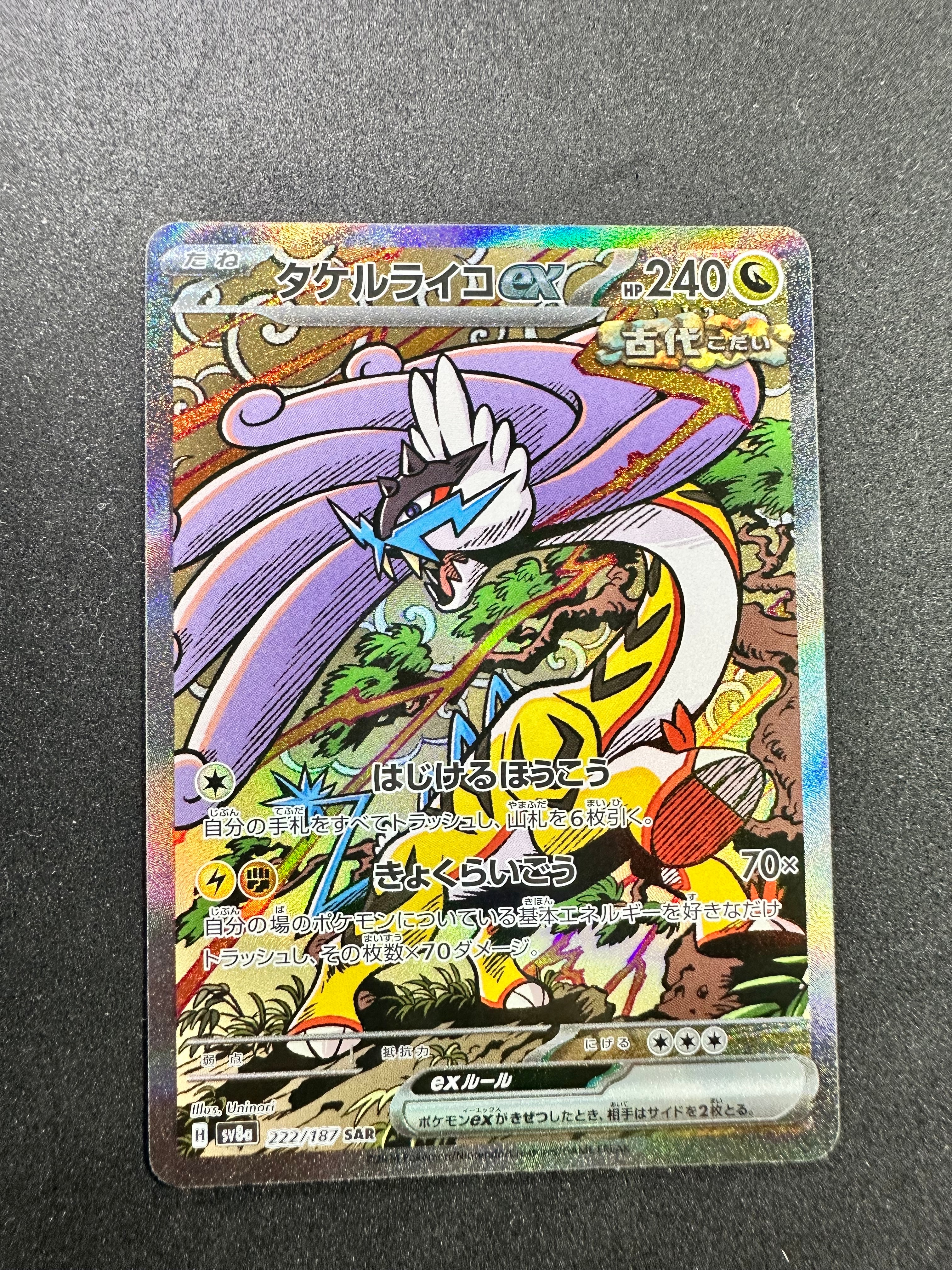 タケルライコex SAR [SV8a 222/187](ハイクラスパック「テラスタルフェスex」)