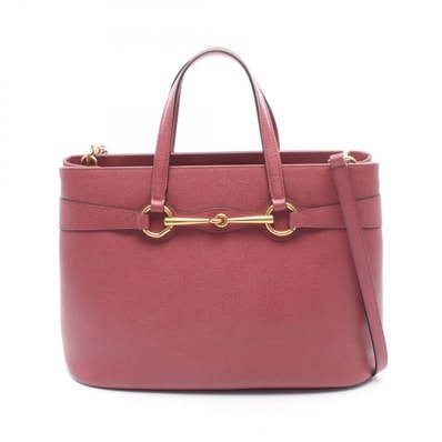 グッチ GUCCI ホースビット 2WAY トートバッグ バッグ レザー レディース ピンク系 319795 【中古】