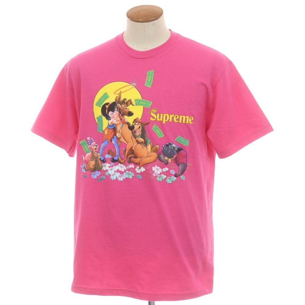 【中古】シュプリーム Supreme 2025年秋冬 All Dogs Go To Heaven Tee 半袖Tシャツ ピンク【サイズM】【メンズ】