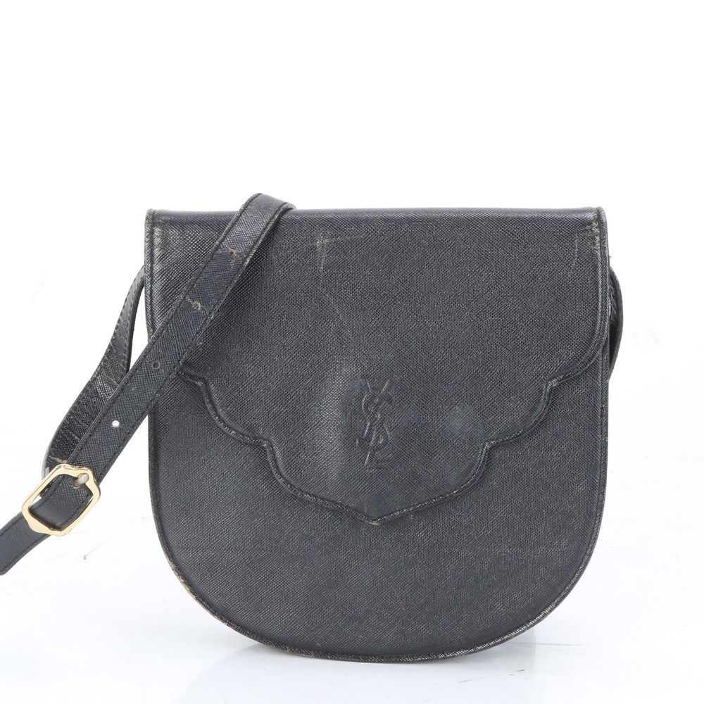 ■美品 イヴ サンローラン YSLショルダーバッグ レザー