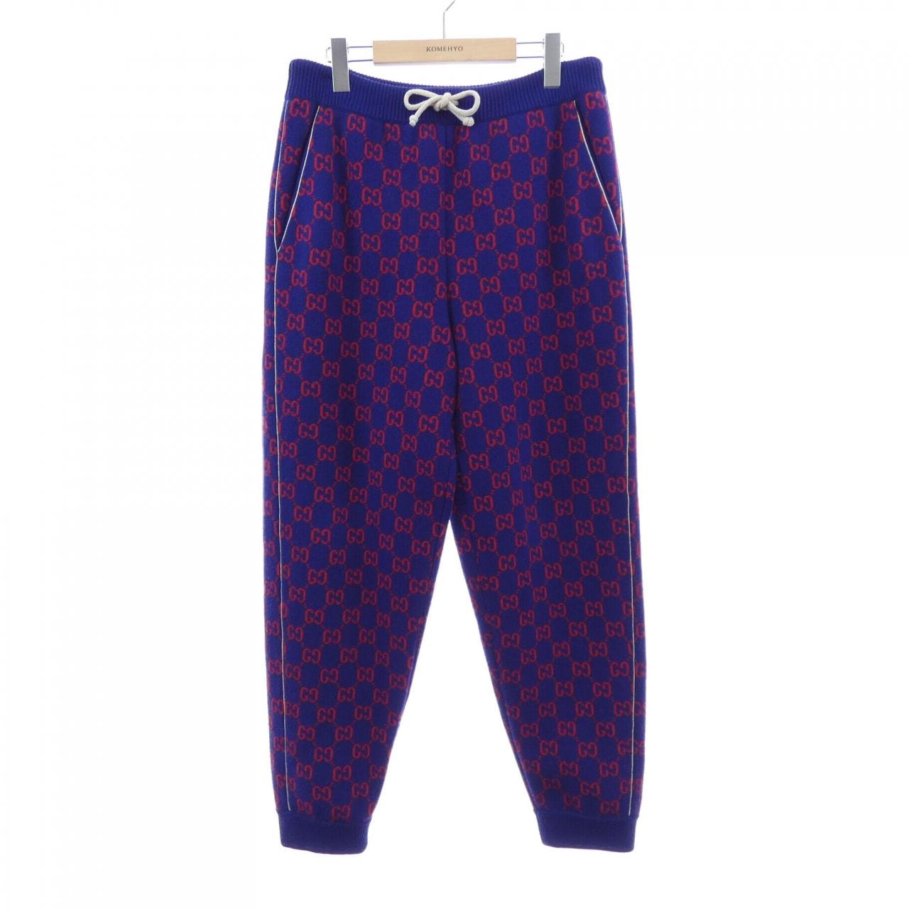 USED★GUCCI★ヘリンボーン柄パンツ★ガウチョパンツ★40★グッチパンツ C (やや傷や汚れあり)】グッチ GUCCI 599843 XKA4S パンツの古着・中古