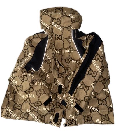 GUCCI x Balenciaga The Hacker Project Jumbo GG Jacket "Beige"