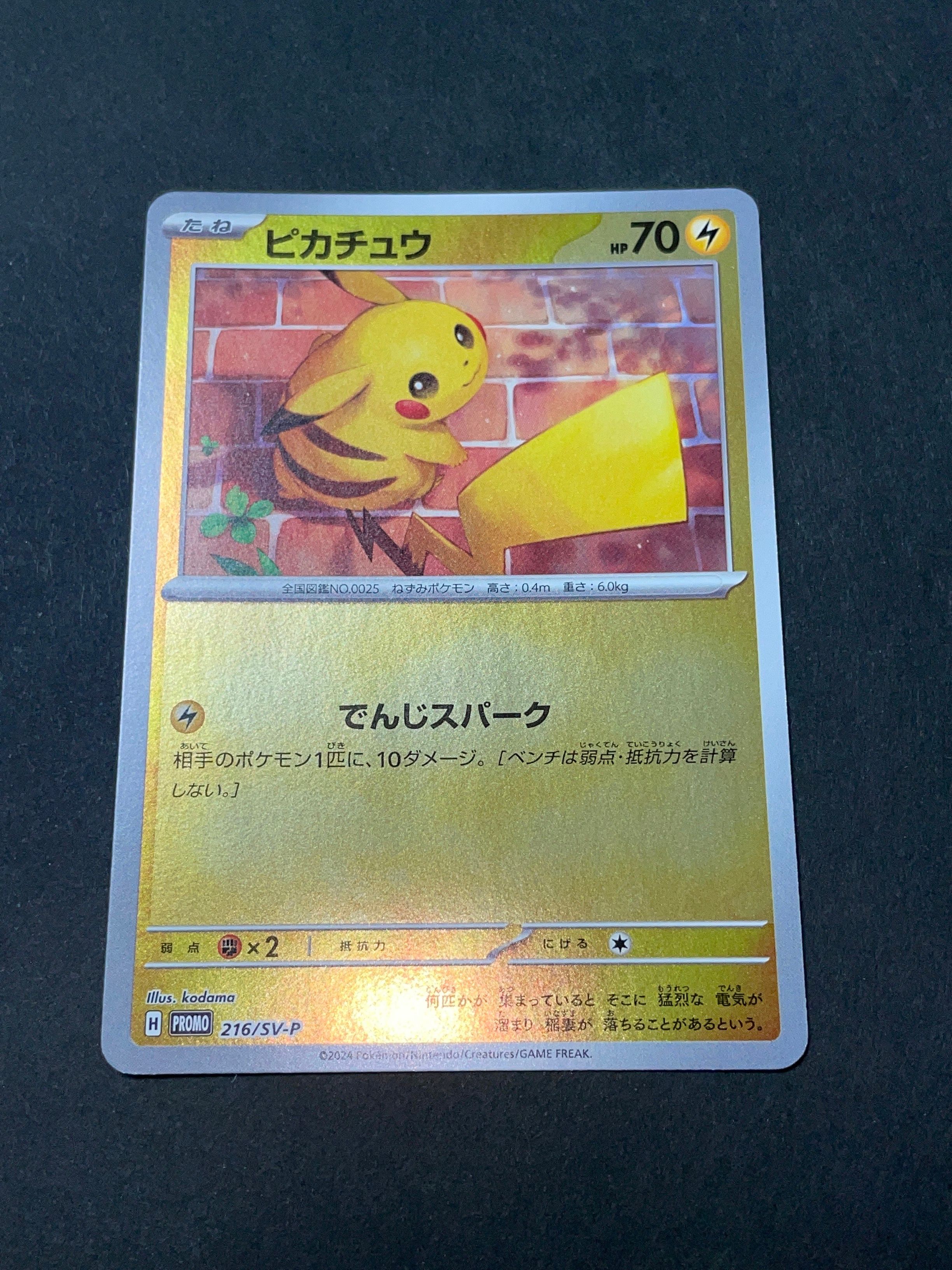 ピカチュウ P [SV-P 216](プロモカードパック「ポケカの夏がキタ!プロモカードGetキャンペーン!」)