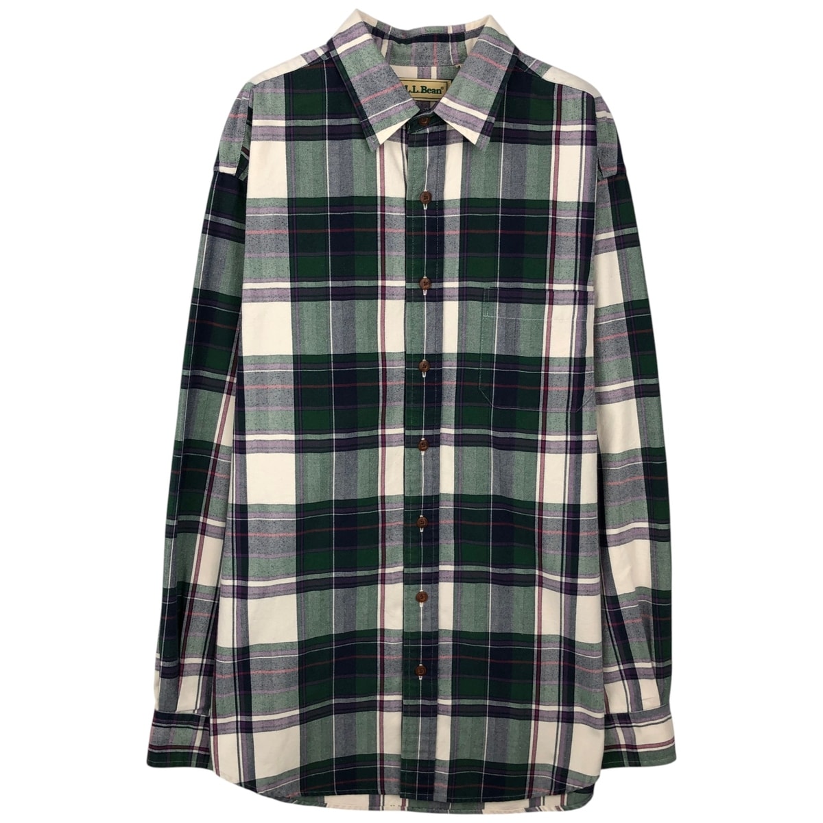 古着 ~90年代 エルエルビーン L.L.Bean 長袖 コットンチェックシャツ メンズL相当 ヴィンテージ/eaa643899