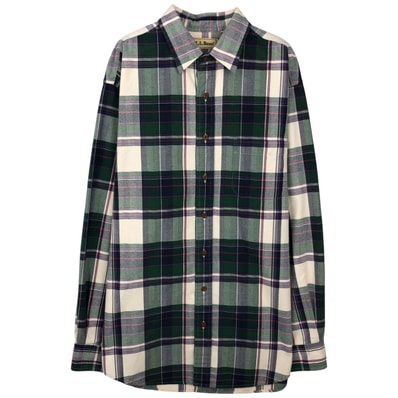 古着 ~90年代 エルエルビーン L.L.Bean 長袖 コットンチェックシャツ メンズL相当 ヴィンテージ/eaa643899