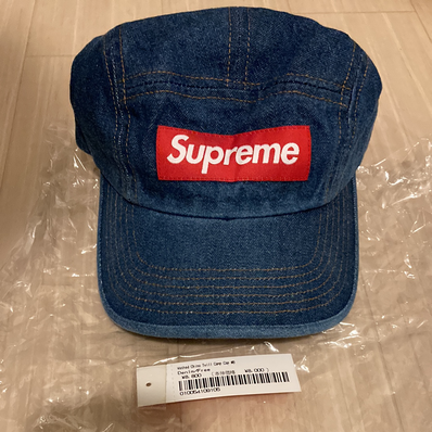 Supreme Washed Chino Twill Camp Cap "Denim"(22FW)