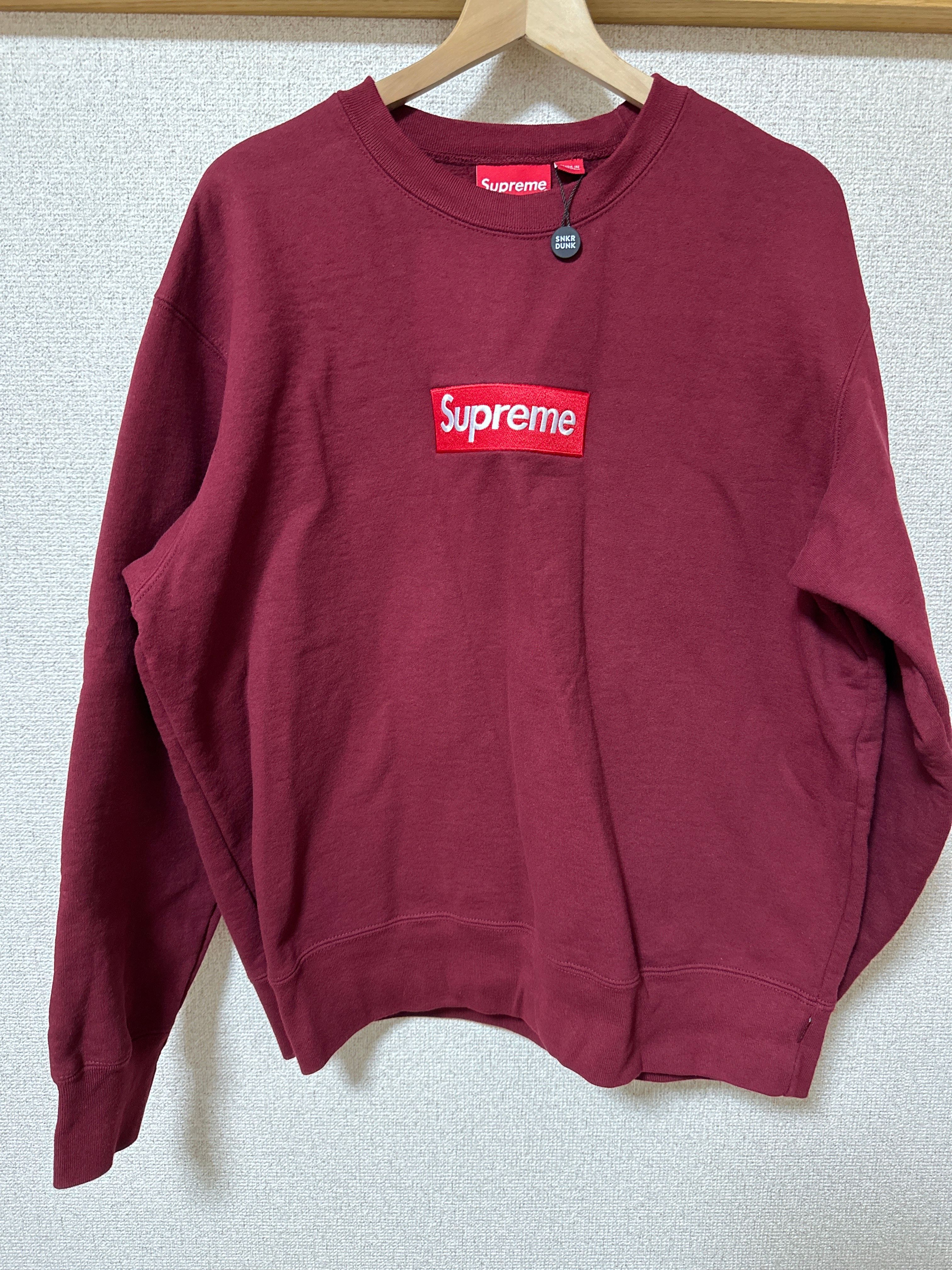 Supreme Box Logo Crewneck "Cardinal" (22FW)