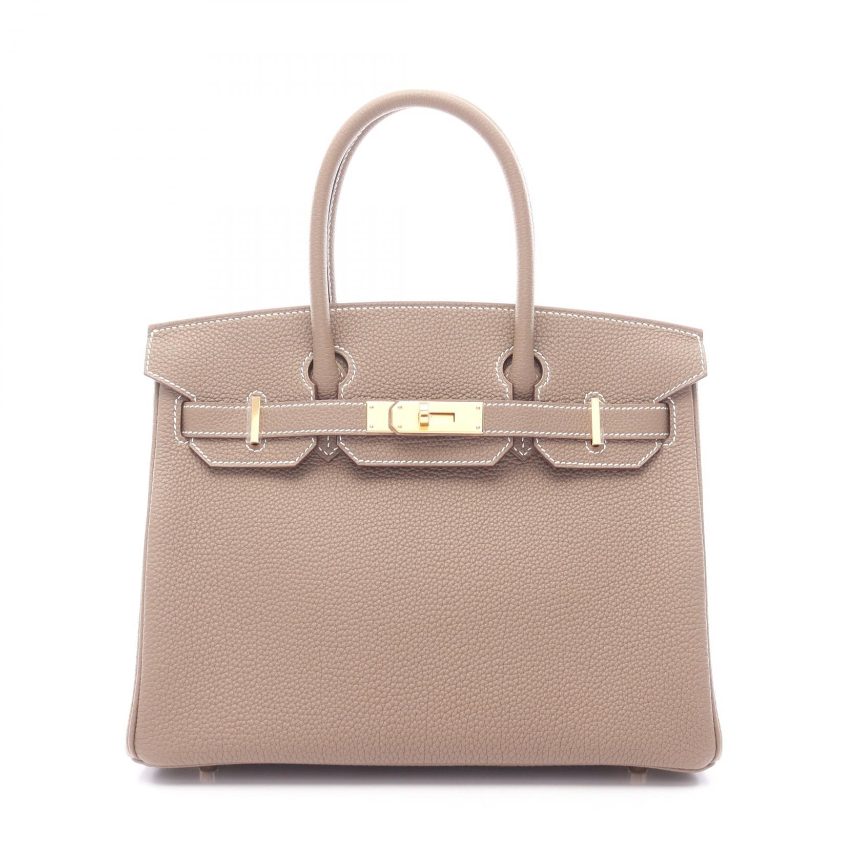 エルメス HERMES バーキン30 エトゥープ ハンドバッグ バッグ トゴ トゴ K刻印(2025年製造) レディース グレー系 【中古】