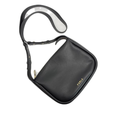 FURLA フルラ ショルダーバッグ レザー ブラック レディース ゴールド金具