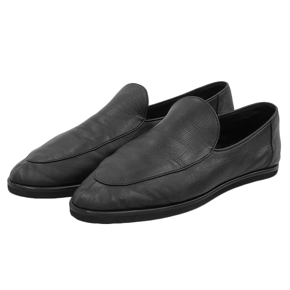 オーラリー SOFT LEATHER LOAFERS スリッポン シューズ メンズ ブラック 9 BFA-36020-A 9