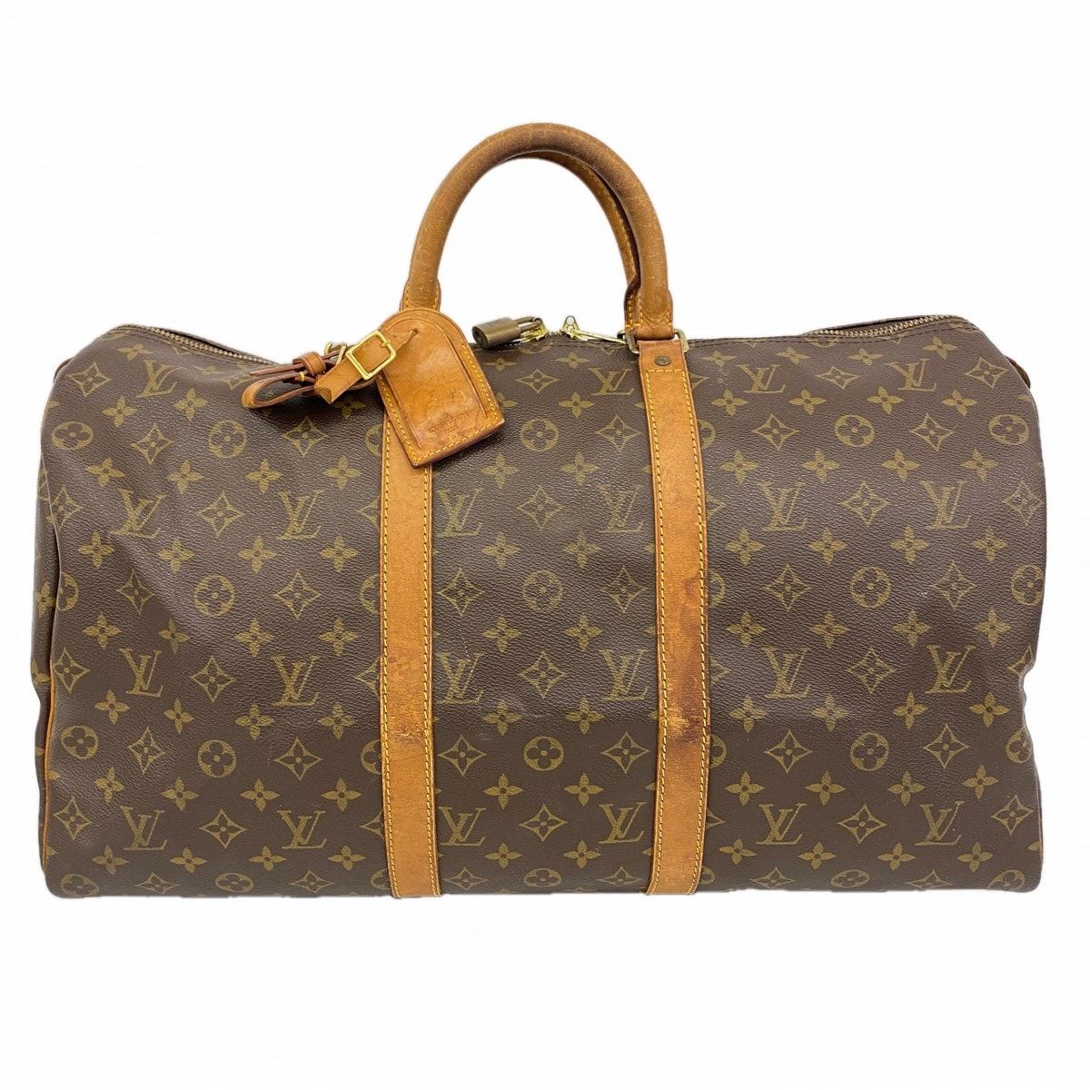 【6dd5225】ルイヴィトン ボストンバッグ モノグラム キーポル50 M41426 ブラウン【中古】メンズ レディース ユニセックス