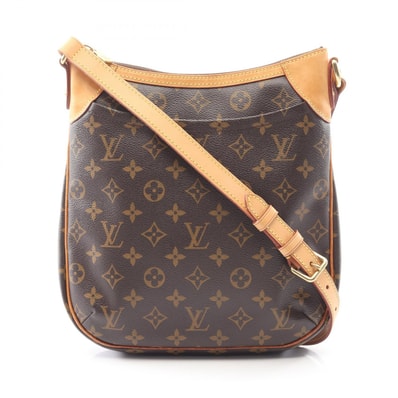 ルイ・ヴィトン LOUIS VUITTON オデオンPM ショルダーバッグ バッグ PVCコーティングキャンバス レザー モノグラム レディース ブラウン系 M56390 【中古】