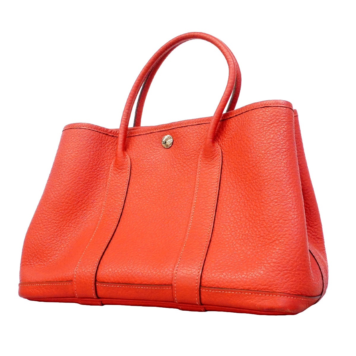 ★最終価格★SALE【6hc2622】エルメス トートバッグ ガーデンパーティTPM ネゴンダ ブーケンビリア シルバー金具 □R刻印【中古】レディース