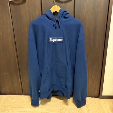 Supreme Box Logo Hooded Sweatshirt (25FW) "Navy"