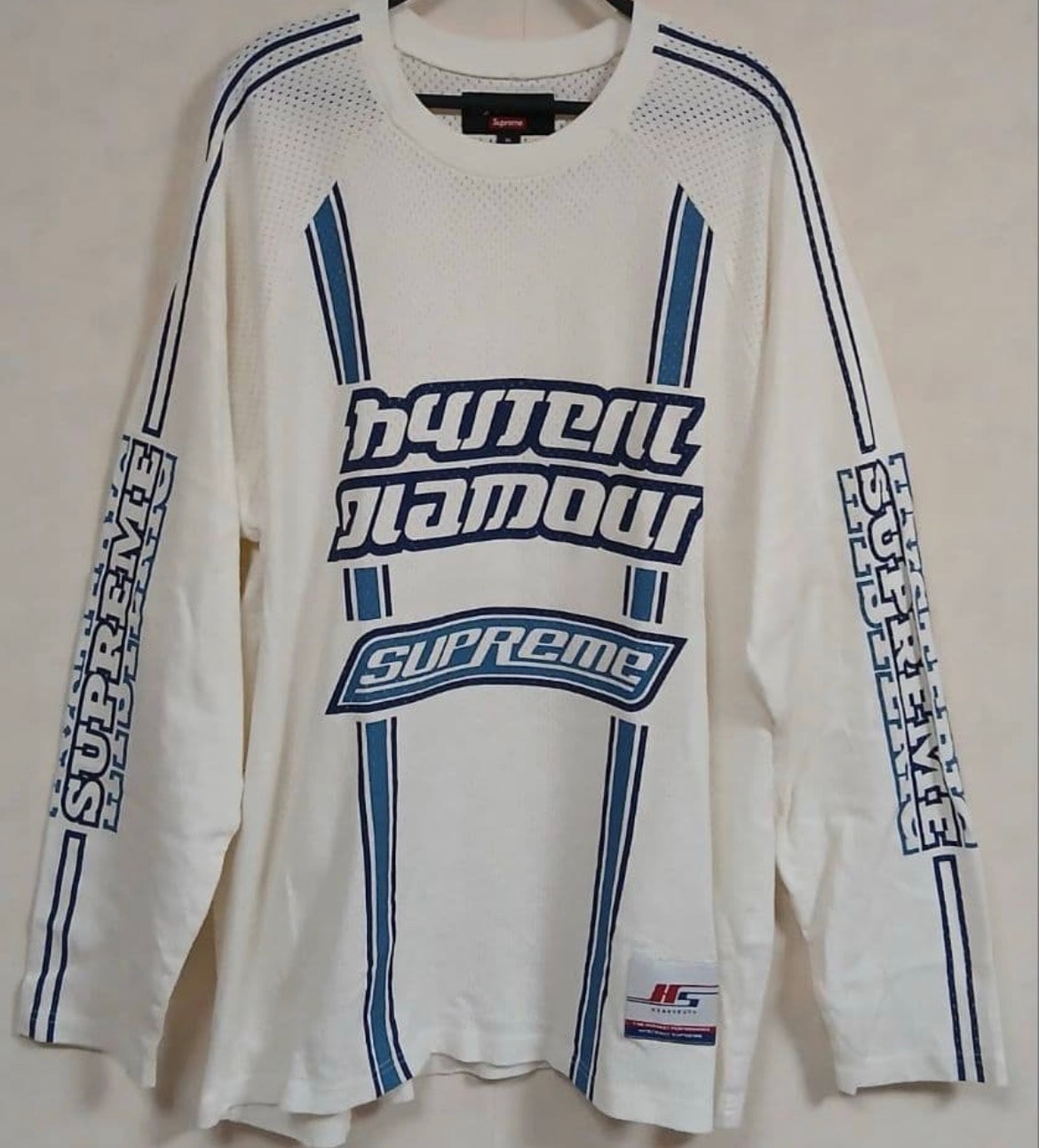 Supreme x HYSTERIC GLAMOUR Mesh L/S Top "White"
