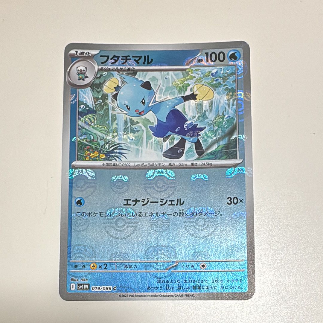 フタチマル C :マスターボールミラー [SV11W 019/086](拡張パック「ホワイトフレア」)