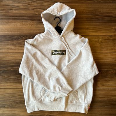 Supreme Box Logo Hooded Sweatshirt "Ash Grey" (23FW)