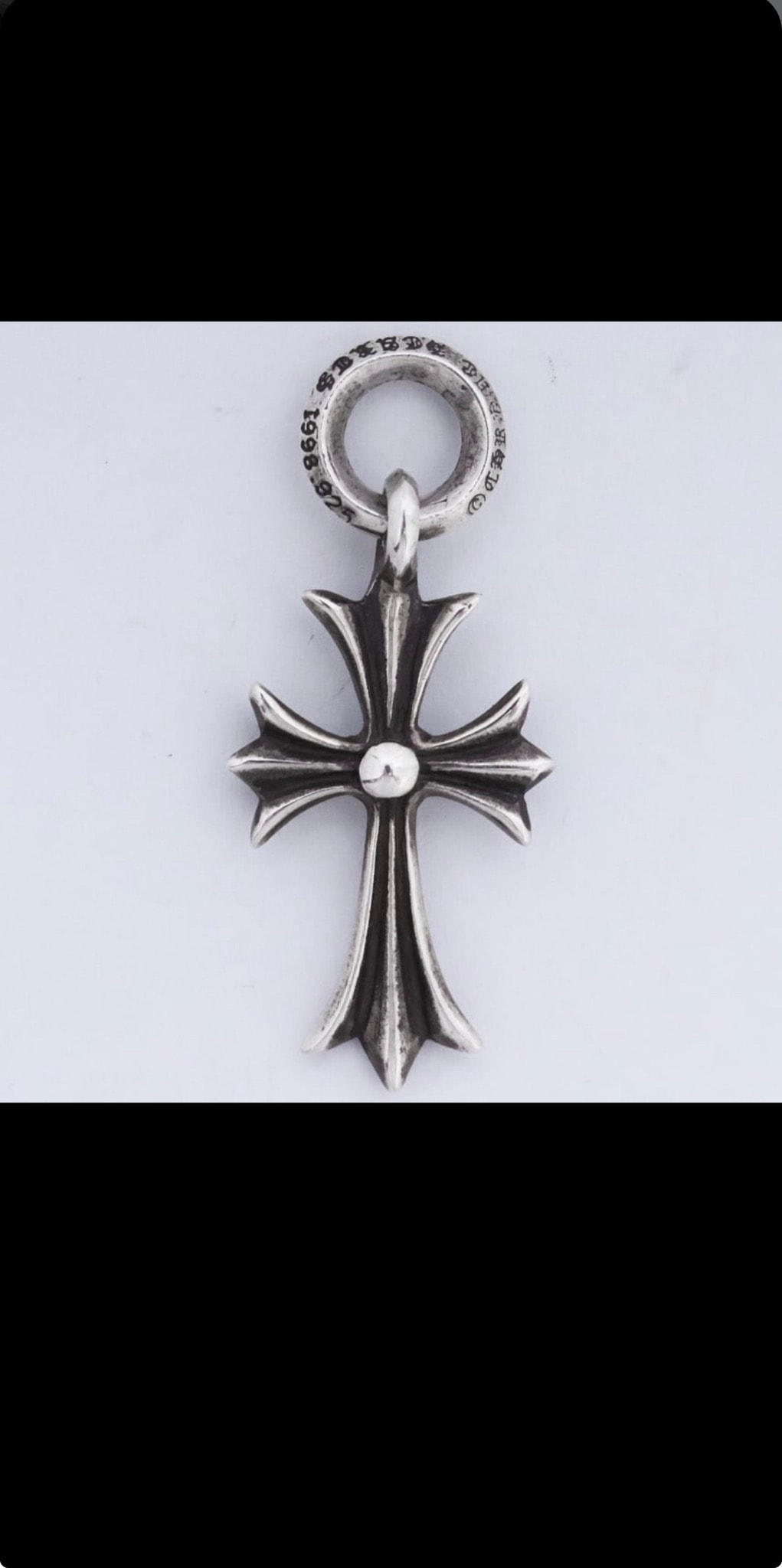 Chrome Hearts Tiny CH Cross Charm "Silver"