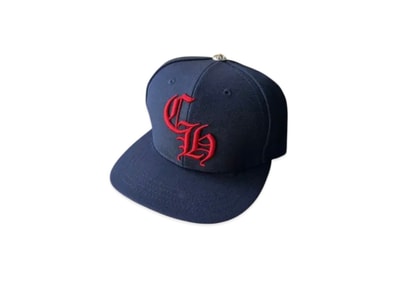 Chrome Hearts 6 Panel CH Baseball Cap "Navy"